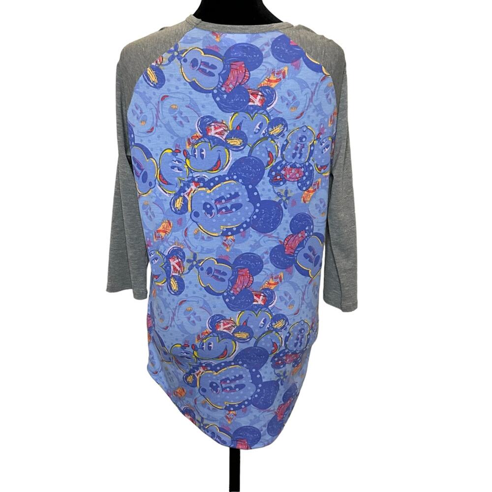 LuLaRoe Disney Mickey Mouse Randy Raglan Baseball Tee - Picture 2 of 6